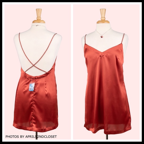 FREE PEOPLE SLIP CRYSTAL STRAP MINI TANK DRESS A2C - Picture 2 of 16